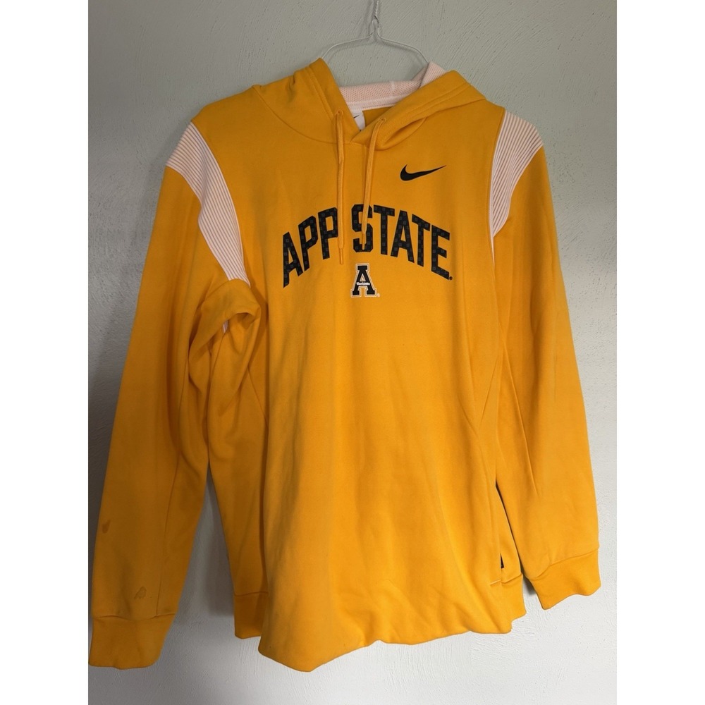 Nike Appalachian State Mountaineers Therma-FIT Hoodie Gold Mens Large
